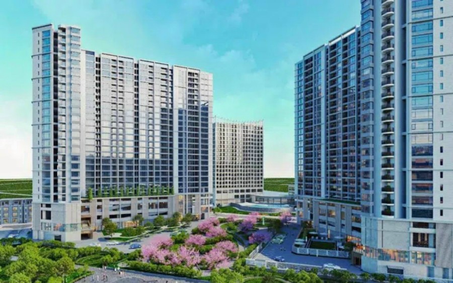 The Minato Residence features 924 luxury apartments in two 26-floor residential towers, and a commercial/retail building for a total area of 139,000 ft2 (12,635.2 m²).