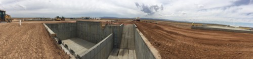 The PENETRON ADMIX-treated concrete used in the salt water disposal tanks in Balmorhea, TX, safely store the aggressive brine residue from the adjacent oil-fracking site.
